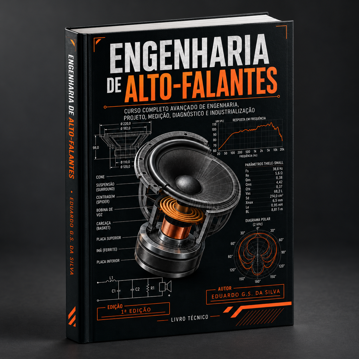 Capa e contracapa do livro Engenharia de Alto-Falantes